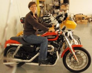 @helmetorheels blogger Pam dreaming of riding a Harley Davidson