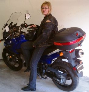 2005 Suzuki 650 VStrom blogger Pam