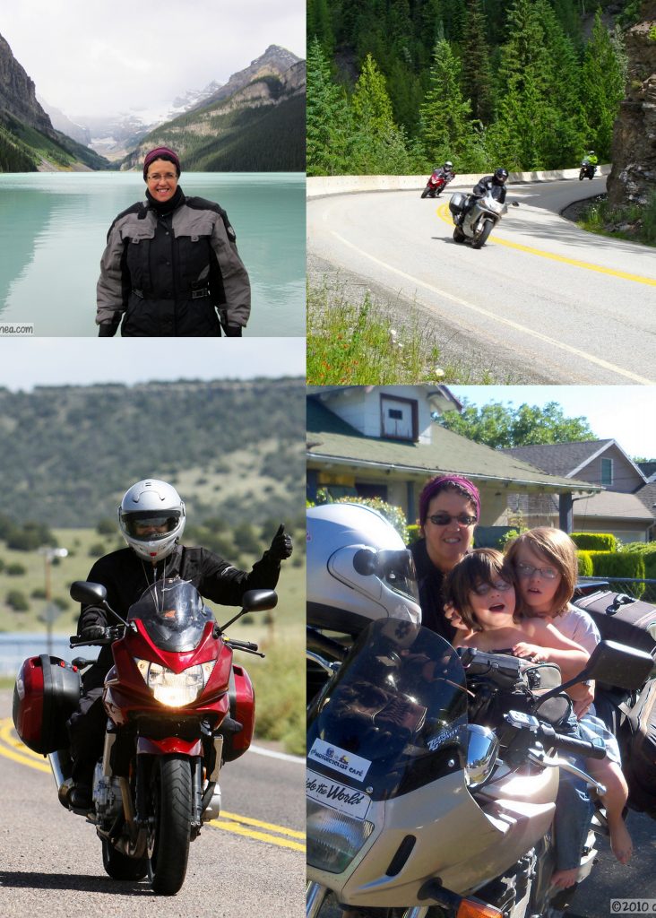 Profile of a Female Motorcyclist Meet Donna - photo collage