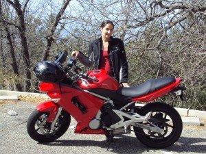 Profile of a Female Motorcyclist Meet Andrea