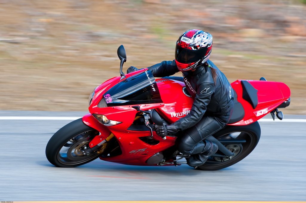 Profiles of a Female Motorcyclist Meet Nadine