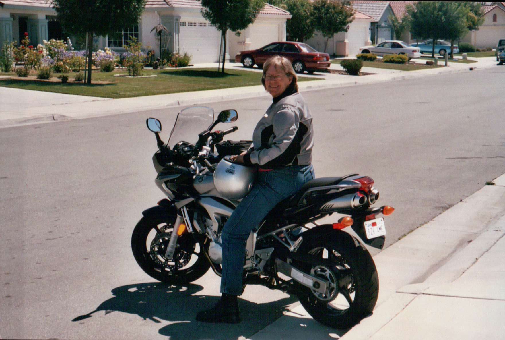 Profile of a female motorcyclist meet Susan on her FZ6