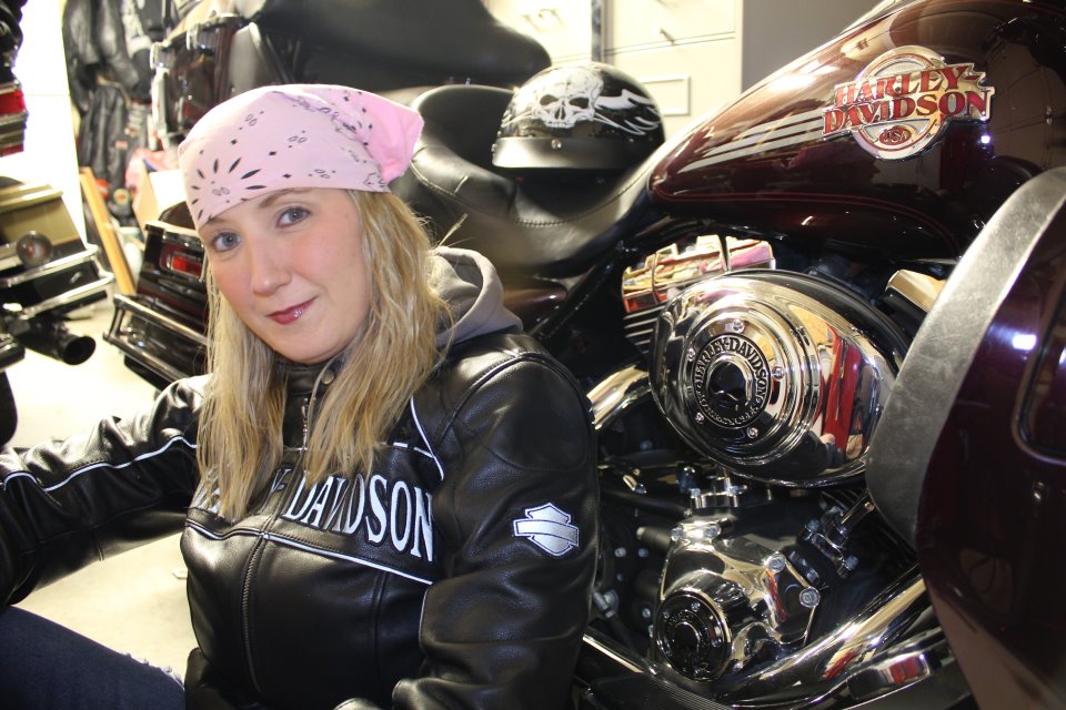 Profile of a Female Motorcyclist Meet MJ