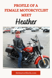 Profile of a Female Motorcyclist Meet Heather - social share