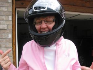 Helmet or Heels blogger, Pam