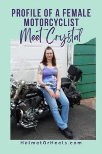 Profile of a Female Motorcyclist Meet Crystal - social