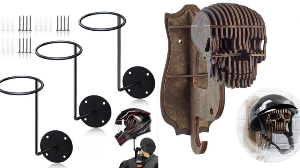 Helmet Storage Rack - Gift Ideas for female motorcyclists